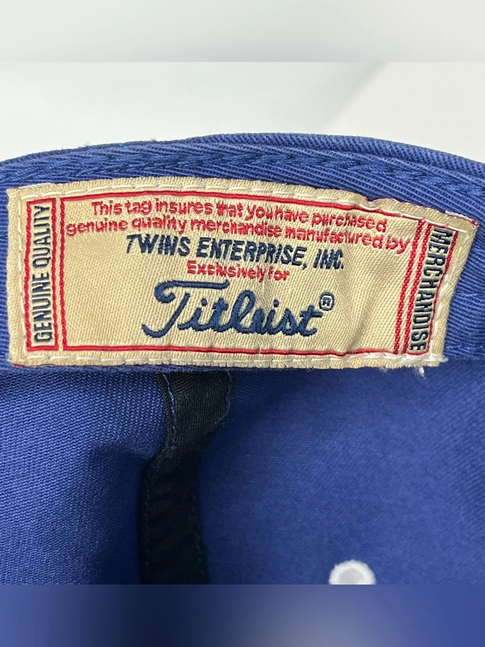 Titleist Royal Blue Baseball Cap with White Embroidery